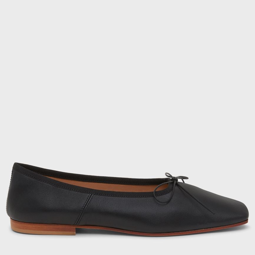 Women's Mansur Gavriel Square Toe Ballerina Ballet Flats Black | AU 628MEZ